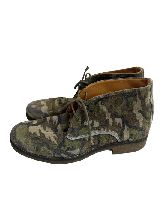 John Fluevog Willy Camo Suede Chukka Boots Lace-Up Purple Tongue Size 10.5 US main image 11